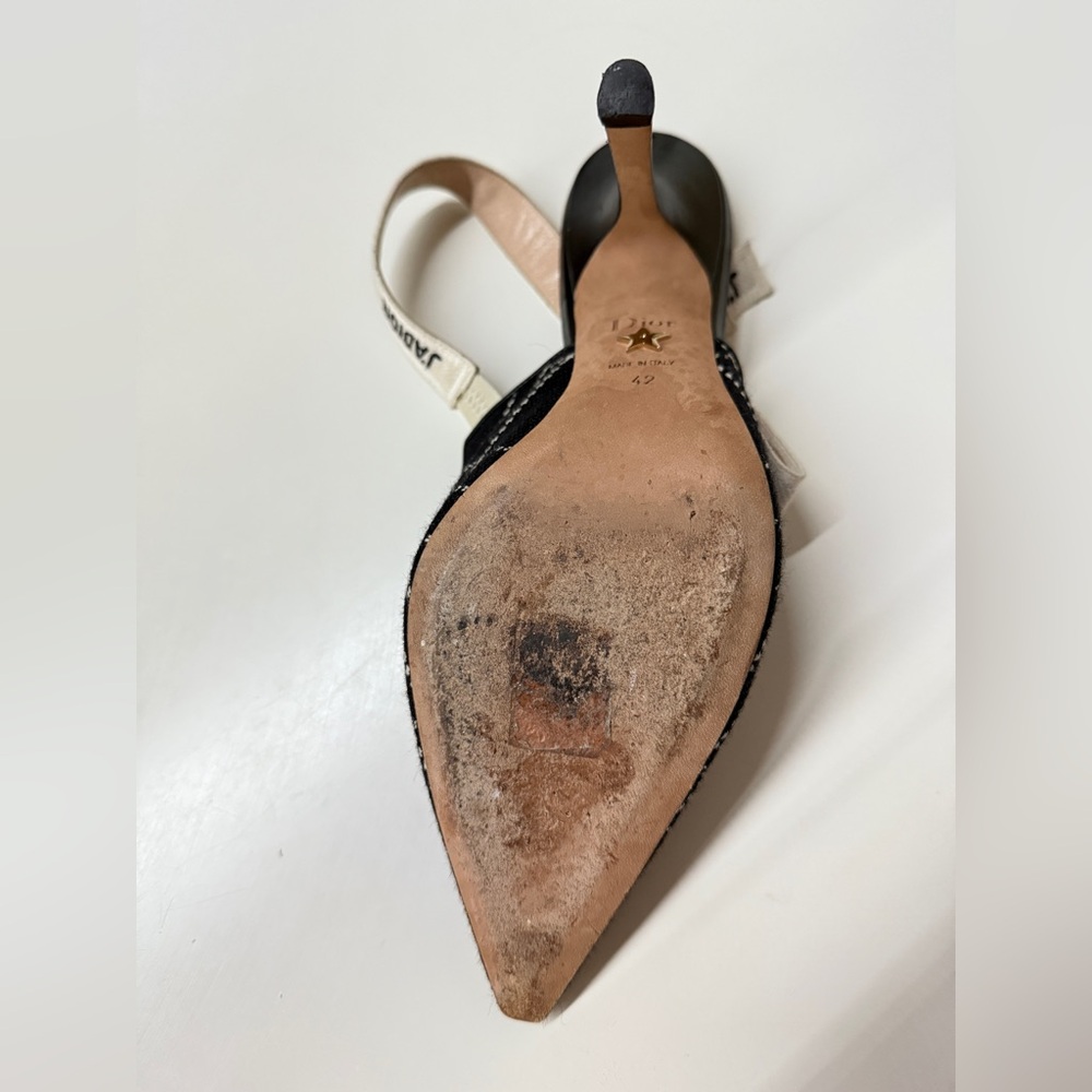 J'Adior Slingback Pump Black Technical Fabric - Picture 4 of 5